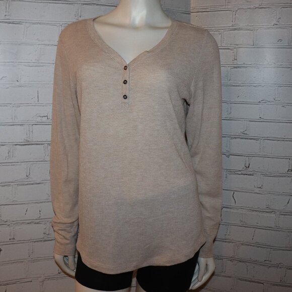 🤎🌾Faded Glory Long Sleeve Tee · Tan Neutral · Size XL - Picture 1 of 5
